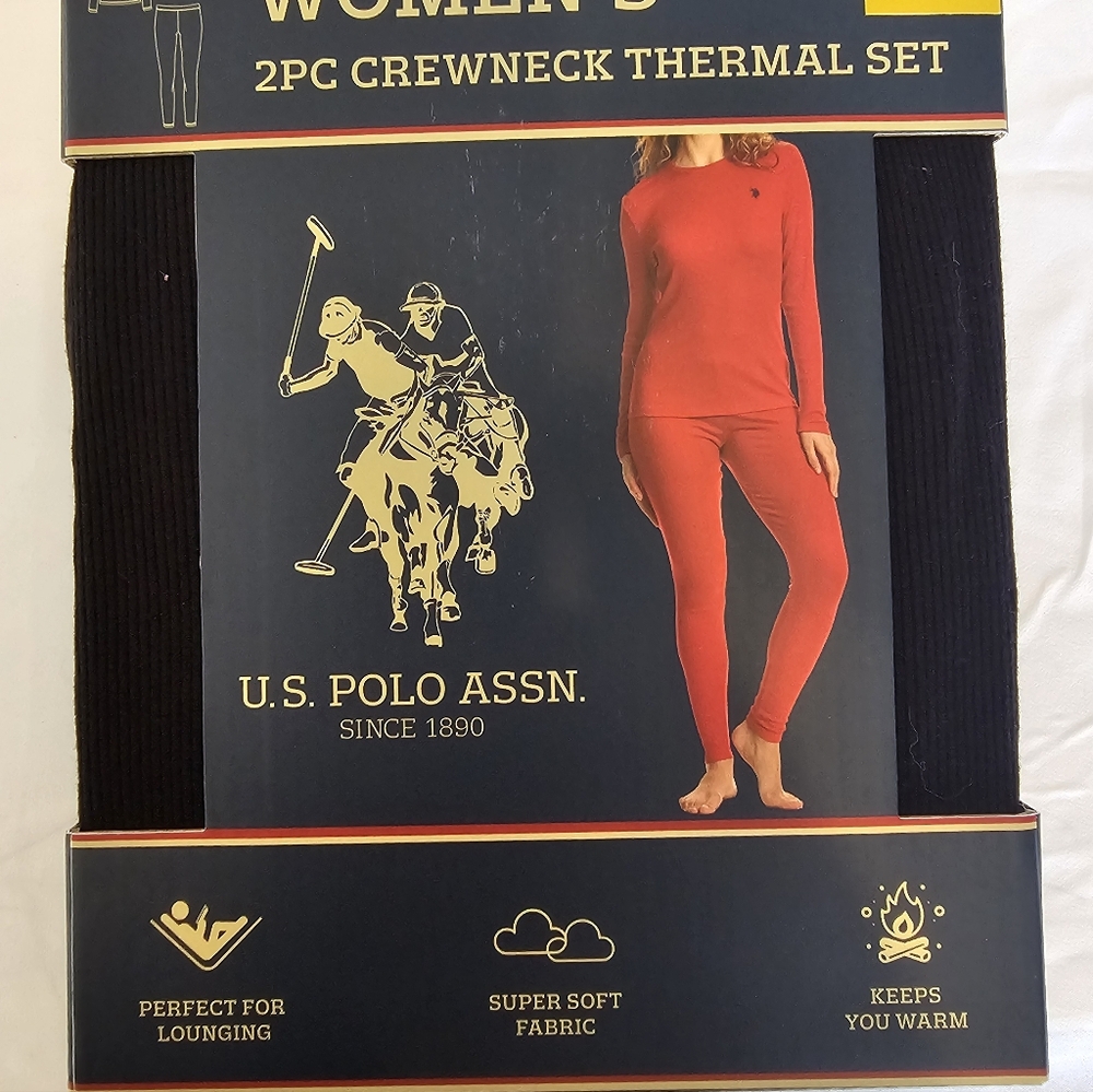 U.S. Polo Assn. Women's Red Thermal Set - Picture 4 of 7